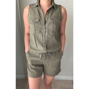 FINAL SALE Lauren Ralph Lauren Linen Romper